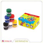 گواش 6 رنگ جعبه مقوائی آریا